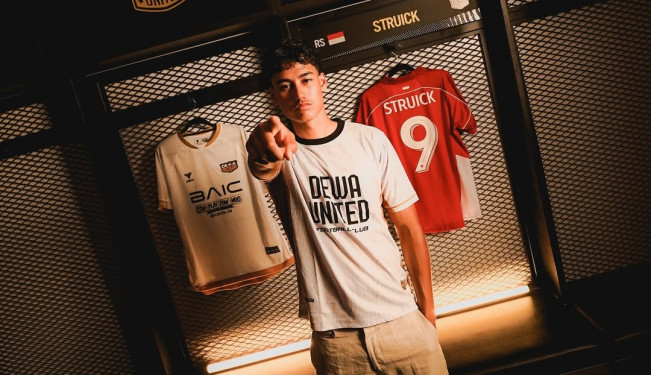 Dewa United mengumumkan bergabungnya Rafael Struick. [Instagram @dewaunitedfc]